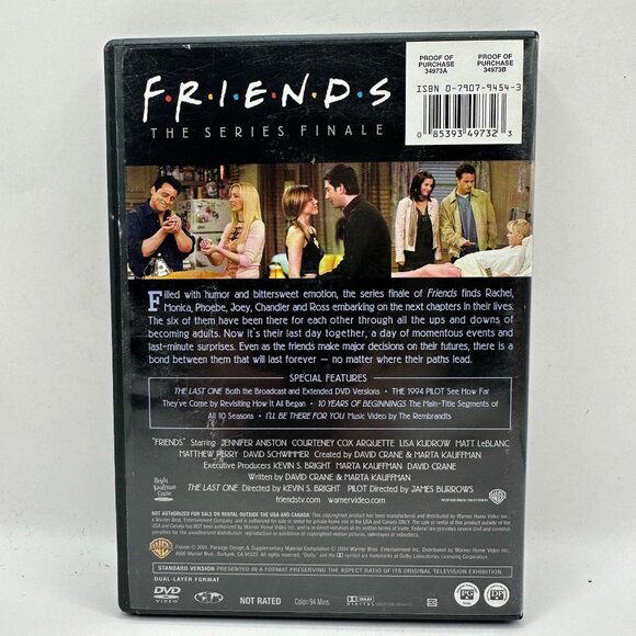 Friends The Series Finale DVD Exclusive Limited Edition - Picture 2 of 3